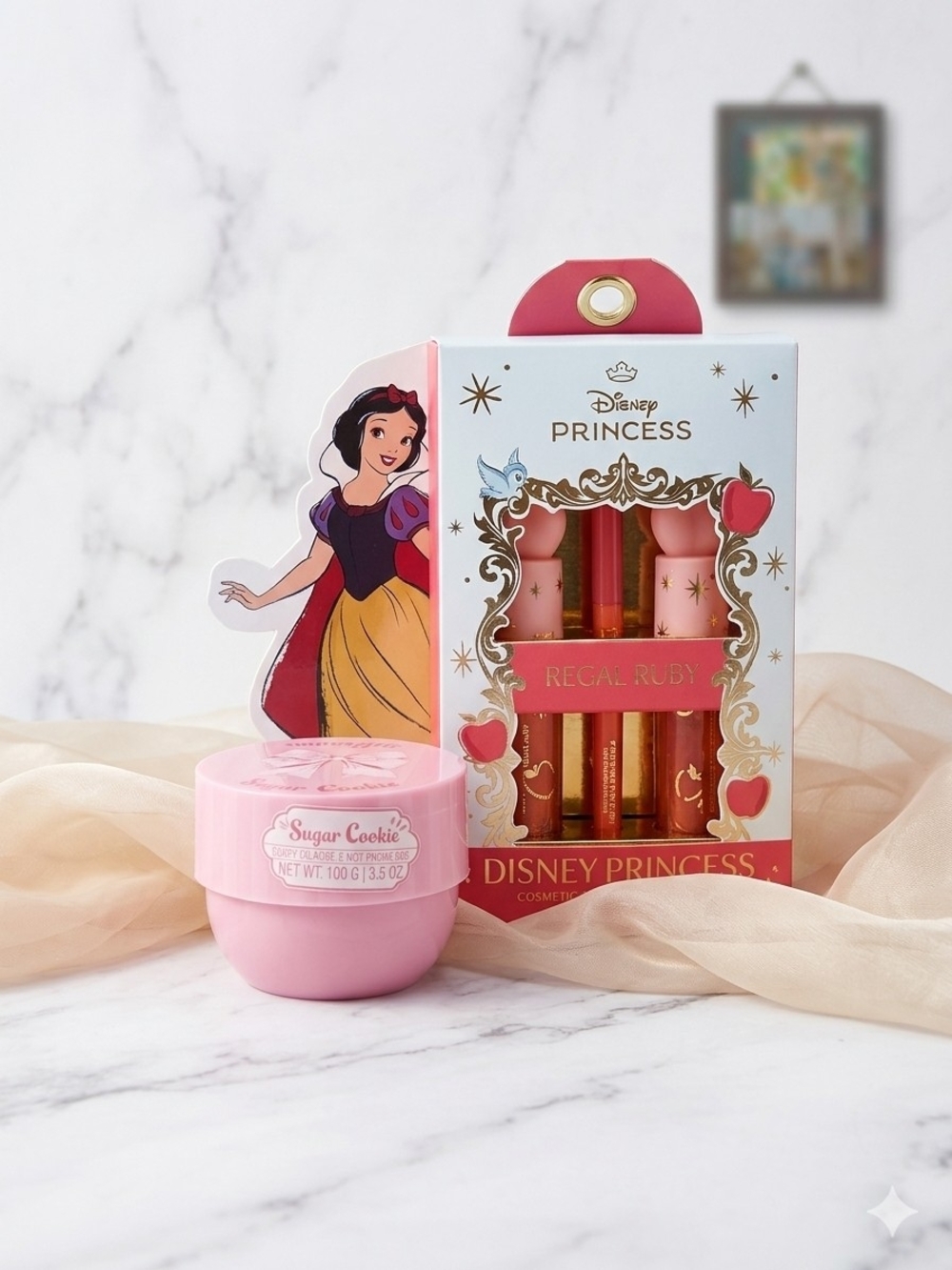 Disney Princess Lip Trio in Regal Ruby & Pink Sugar Cookie Balm